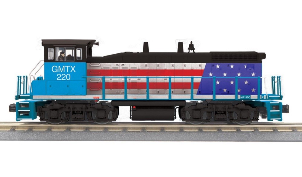 MTH (RAILKING SCALE) GMTX #220 MP15DC SWITCHER DIESEL PS3! 30-21011-1 USA FLAG