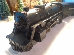 LIONEL VITG DIECAST 2-4-2 STEAM LOCOMOTIVE No 1110,TESTED,SCOUT TENDER 5-164-5