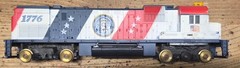 Tyco 1776 Alco 430 244 Powered Lighted Diesel Spirit Of 76 with Caboose