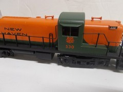 ALCO # D-123 ~BRASS~ NEW HAVEN RS-3 LOCOMOTIVE # 530 ~RUNS GOOD~READ~HO SCALE