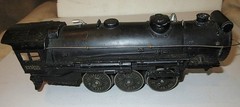LIONEL #225 PRE WAR LOCO BOILER W/MOTOR & E UNIT/HANDRAILS.* ORNMANTAL BELL * WH