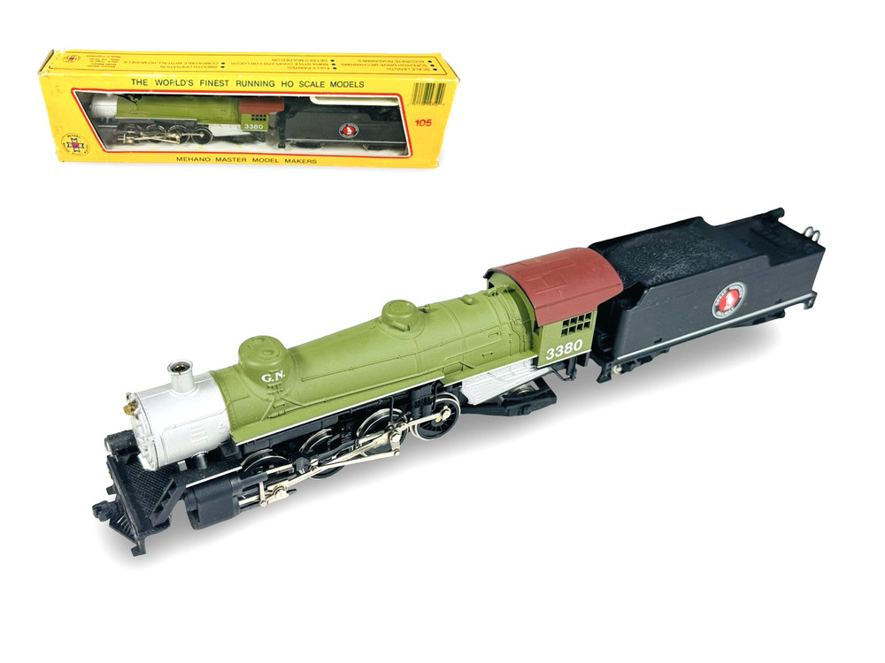 Mehano HO 1/87 Great Northern (#3380) Mikado 2-8-2 Steam Locomotive