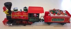 Scientific Toys G Gauge CHRISTMAS ENGINE & TENDER Set-Eztec Coal Gift Train