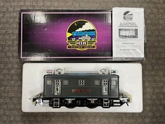 + MTH Standard Gauge Tinplate Gray w/ Nickel Trim #9E Locomotive Traditional