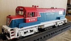 1776 Delaware & Hudson, SPIRIT OF FREEDOM. Aristocraft#22176, GE UB-25 B Diesel