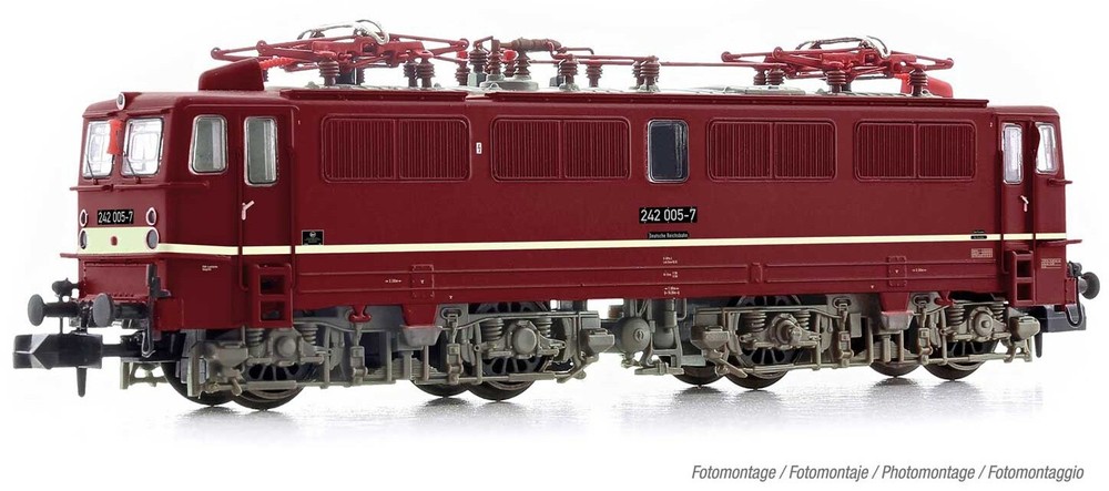 Arnold Hn2524d 242 05-7 Dr Red Livery White Band N Scale 1/160 DCC