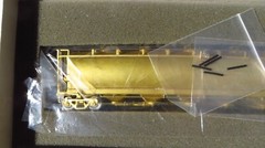 OVERLAND MODELS HO BRASS N.A. PD 4000 COVERED HOPPER CAR