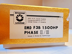 Oriental Limited Samhongsa EMD F3B Phase II / III HO Brass Diesel