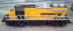 Toy State O Gauge Battery Operated Caterpillar Diesel Locomotive Engine-Working!