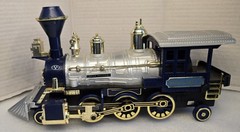 Vintage 1981 New Bright Royal Blue Locomotive Smoking, Battery-Operated with…
