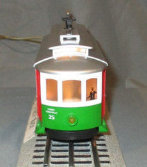 MTH 30-2583 Merry Christmas “Bump-N-Go” Trolley Car O/027 ga. wks w/ Lionel 2006
