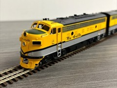 Oriental Limited HO Brass F9AB Diesel Locomotive Set D&RGW Factory Painted/LNIB!
