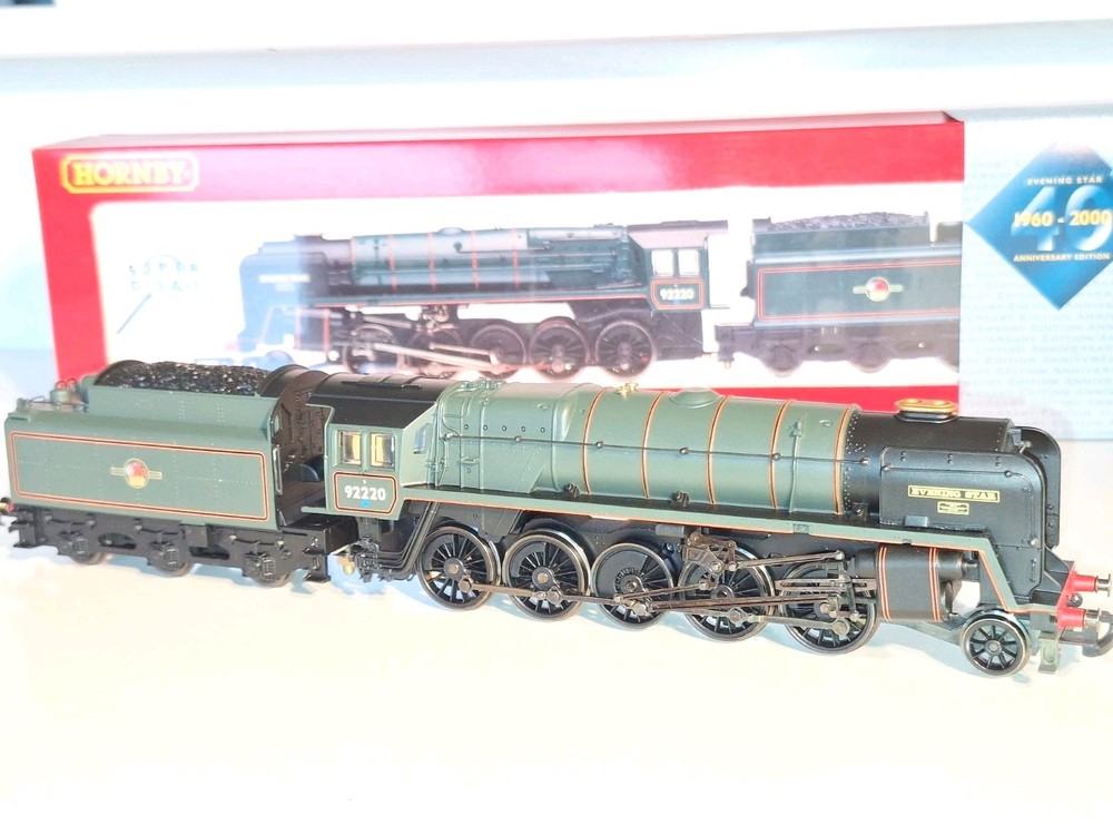 Hornby R2187. BR 9F Class Evening Star. DC 2 rail. New, Mint Cond. OO. Boxed