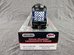Atlas HO SD35, Montanna Rail Link #702, Silver Series DC. #10004466.