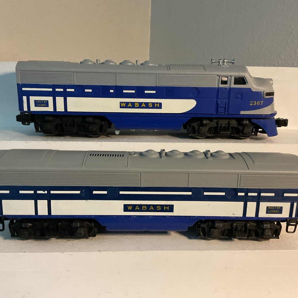 LIONEL POSTWAR 2367 WABASH F3 A&B DIESELS “VERY CLEAN”