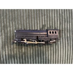 Vintage Burnett Industries Inc. Black Steam Locomotive Toy Train Made in Japan