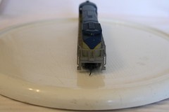 HO Scale AHM, Alco C628 Diesel Locomotive, Delaware & Hudson, Blue/Gray, #603