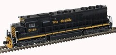 N Atlas 40005575 SD45 SILVER Denver & Rio Grande Western Rd# 5325 DCC Ready