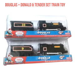 TRACKMASTER THOMAS BATTERY MOTORIZED TOY TRAIN- DOUGLAS + DONALD & TENDER SET