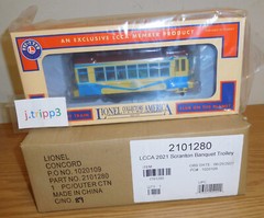 Lionel 2101280 LCCA Scranton Electric City Banquet Trolley Car O Gauge Toy Train