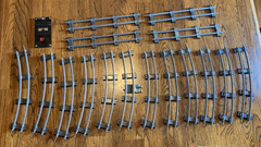 American Flyer Set 501-T 302 AC Steam Locomotive Reading Lines W/ 3 Cars & Track