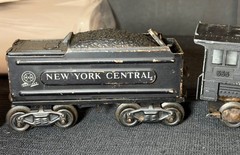 5 pc Vintage Marx O Ga Trains~ #666 Locomotive & New York Central Tender caboose