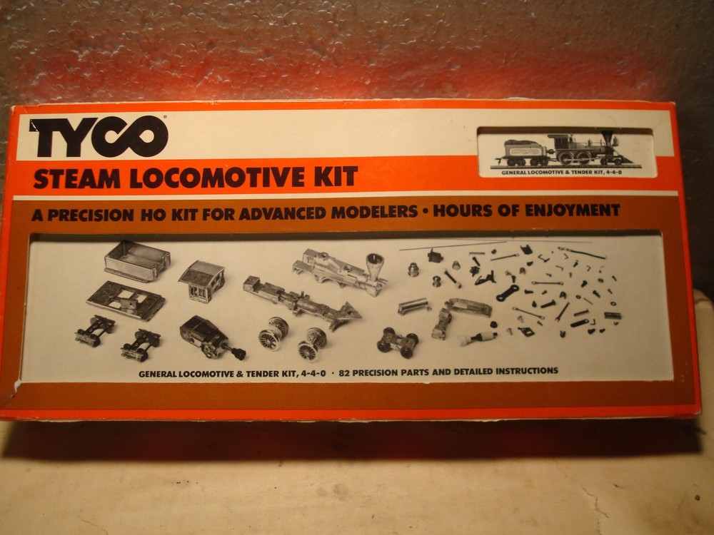 Tyco SteamLocomotiveKit 210 General LocoTender 4-4-0 7705 allparts in sealed bgs