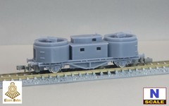 1/160 (N-scale) German R Wagon & drilling /w wheels & coupliers resin kit