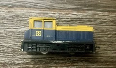 N Scale Yellow Blue Switcher Diesel Locomotive LIMA atsf 332 AS IS Old