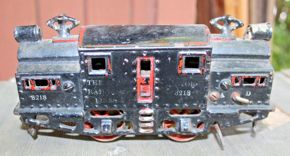 Ives Prewar O Gauge #3218 Electric Locomotive Black Cast Iron b2