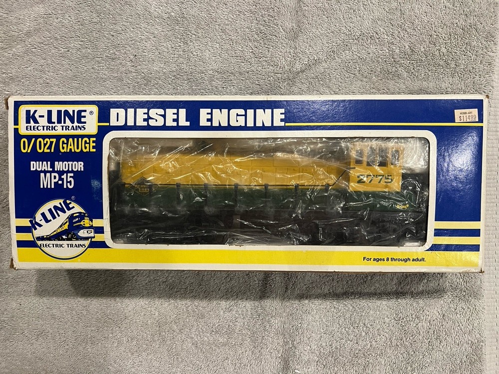 K-Line 2775 Reading Lines MP-15 Dual Motors, Operating Lights & Couplers 1/48