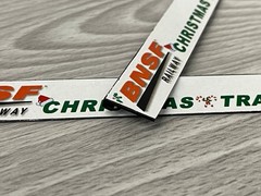 Custom HO Scale 3D Printed Part Locomotive Banner for Handrails – BNSF Railway