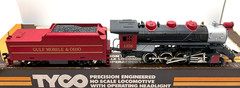 HO TYCO 245-71 2-8-0 GULF MOBILE & OHIO # 1356 FOR REPAIR