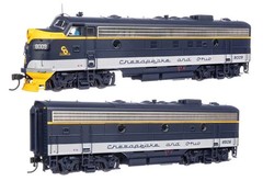 WalthersProto C&O FP7 A-B Dual Powered LOCO SET w/LOKSOUND5 DCC & Sound NIB