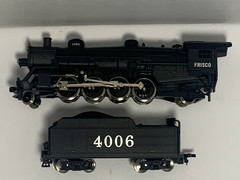 IHC Frisco Lines 4006 Steam Locomotive and Tender Mikado M9468 Vintage NIB