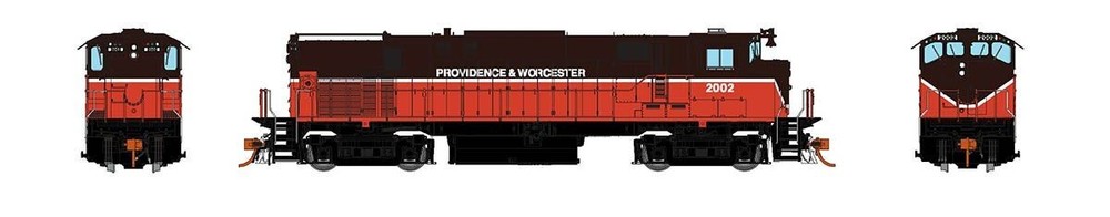 Rapido HO M420 (DC/Silent): Providence & Worcester Simplified Brown & Red: #2005