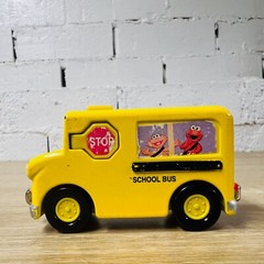 School Bus Herry Monster Sesame Street Take n Play Along Push Diecast Vehicle