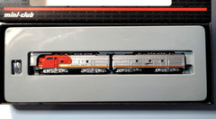 Z Marklin Mini Club 88606 F7 A-B Santa Fe AT&SF Locomotive LED +CC (Tested)