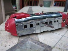Hafner Overland Flyer M-10000 Streamliner Train Set Red And Chrome+Original Box