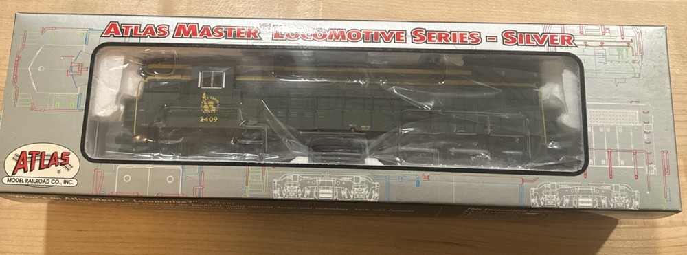 HO ATLAS 7817 MASTER SILVER TRAIN MASTER JERSEY CENTRAL PH 2 # 2409 DCC READY