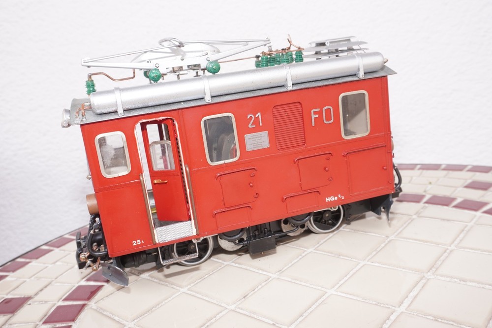 For LGB G Gauge (Self-Made) Hge 2/2-Lokomotive Zahnradlokomotive Digital S.