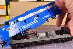 DUMMY 1862 nrTrkRdy Model Power 7.4oz Conrail EMD F7A Locomotive ENG