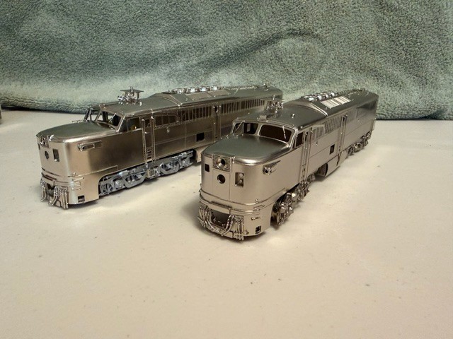 Overland HO Santa Fe Alco PA-1 ABA Set Repowered by EMD