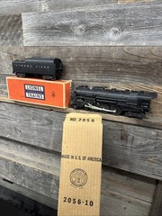 Lionel 2056 Steam Engine And 2046W Tender With Boxes