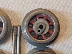 PREWAR LIONEL TRAIN 257 258 261 262E STEAM ENGINE SET DRIVE WHEEL W/ AXLES SW6