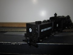 VINTAGE RIVAROSSI HO-SCALE “3 TRUCK HEISLER” LOCOMOTIVE “DEEP RIVER LOGGING” #9