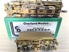 L@@K! OVERLAND ROK-AM BRASS C&O CLASS G-9 2-8-0 HO *CAN MOTOR *RUNS G@@D!