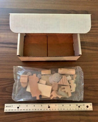 Vintage 1848 Strombeck C. & N.W. “Pioneer” Locomotive Wood Kit, Unassembled