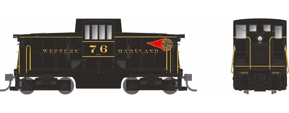 Rapido ~ HO Scale ~ GE 44 Tonner ~ DCC Sound ~ Western Maryland #75 ~ 48565