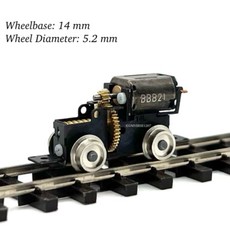HOn30/HOe/009 Gauge N-Goya/Aru-Model Locomotive Power Drive Chassis 14mm/D5.2mm